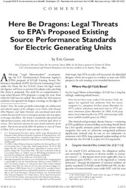 Here Be Dragons: Legal Threats to EPA's Proposed Existing Source Performance Standards for Electric Generating Units - Vinson & Elkins LLP