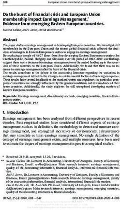 Do the burst of financial crisis and European Union membership impact Earnings Management.* Evidence from emerging Eastern European countries.