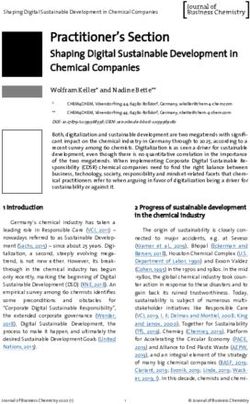 Practitioner's Section - Shaping Digital Sustainable Development in Chemical Companies - CHEM4CHEM