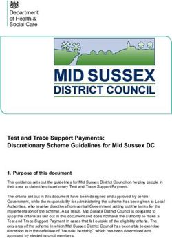 Test and Trace Support Payments: Discretionary Scheme Guidelines for Mid Sussex DC - Mid Sussex ...