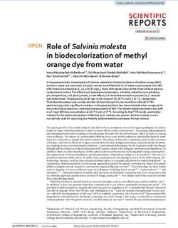 Role of Salvinia molesta in biodecolorization of methyl orange dye from water - Nature