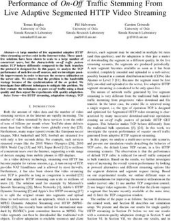Performance of On-Off Traffic Stemming From Live Adaptive Segmented HTTP Video Streaming