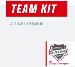 TEAM KIT 2019 EVENT INFORMATION - Birmingham Corporate Challenge