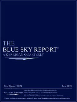 First Quarter 2021 - Kerrigan Advisors