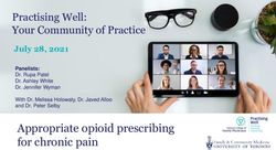 Appropriate opioid prescribing for chronic pain - Practising Well: Your Community of Practice