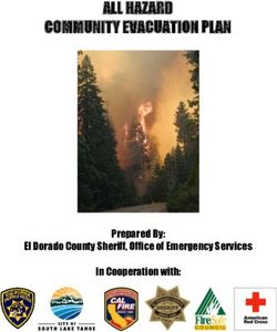 ALL HAZARD COMMUNITY EVACUATION PLAN - Prepared By: El Dorado County 