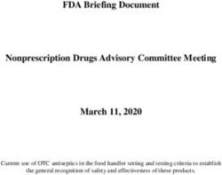 FDA Briefing Document Nonprescription Drugs Advisory Committee Meeting - March 11, 2020 Current use of OTC antiseptics in the food handler setting ...