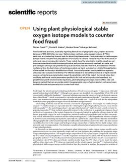 Using plant physiological stable oxygen isotope models to counter food fraud