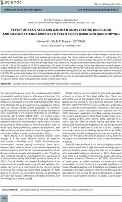 EFFECT OF BASIL SEED AND XANTHAN GUMS COATING ON COLOUR AND SURFACE CHANGE KINETICS OF PEACH SLICES DURING INFRARED DRYING