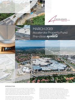 Pre-close update MARCH 2019 - Accelerate Property Fund