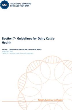 Section 7- Guidelines for Dairy Cattle Health - Bovine Functional Traits: Dairy Cattle Health - ICAR