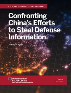 Confronting China's Efforts to Steal Defense Information - Jeffrey B. Jones - The ...