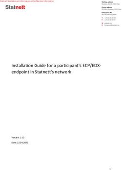 Installation Guide for a participant's ECP/EDX-endpoint in Statnett's network