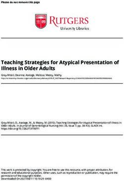Teaching Strategies for Atypical Presentation of Illness in Older Adults