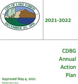 CDBG Annual Action Plan 2021-2022 - City of Lake Forest