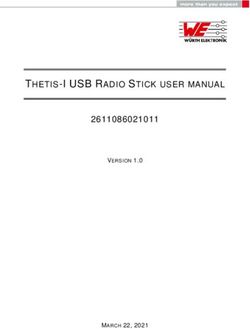 THETIS- I USB RADIO STICK USER MANUAL 2611086021011 - MARCH 22, 2021 - VERSION 1.0 - Würth Elektronik