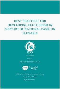 BEST PRACTICES FOR DEVELOPING ECOTOURISM IN SUPPORT OF NATIONAL PARKS IN SLOVAKIA