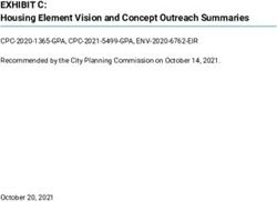 EXHIBIT C: Housing Element Vision and Concept Outreach Summaries - CPC-2020-1365-GPA, CPC-2021-5499-GPA, ENV-2020-6762-EIR Recommended by the City ...