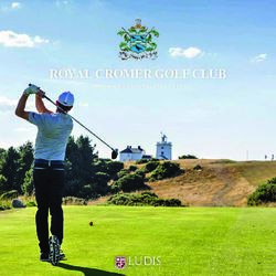 ROYAL CROMER GOLF CLUB - OFFICIAL BROCHURE 2019 2020