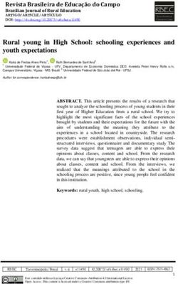 Rural young in High School: schooling experiences and youth expectations - UFT