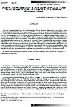 EVALUATION OF DIFFERENT PLANT DERIVED OILS AS WOOD PRESERVATIVES AGAINST SUBTERRANEAN TERMITE - SciELO