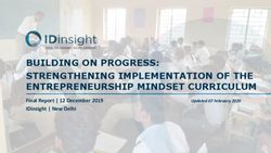 BUILDING ON PROGRESS: STRENGTHENING IMPLEMENTATION OF THE ENTREPRENEURSHIP MINDSET CURRICULUM - IDinsight | New Delhi FinalReport|12December2019 ...
