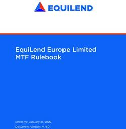EquiLend Europe Limited MTF Rulebook - Effective: January 21, 2022 Document Version: V. 4.0