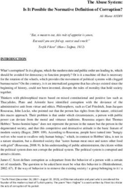 The Abuse System: Is It Possible the Normative Definition of Corruption?