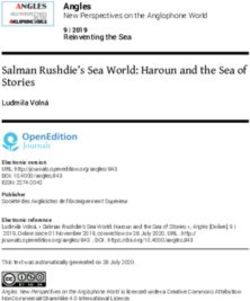 Salman Rushdie's Sea World: Haroun and the Sea of Stories - OpenEdition Journals