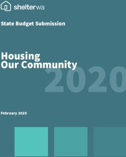 Housing Our Community - State Budget Submission - February 2020