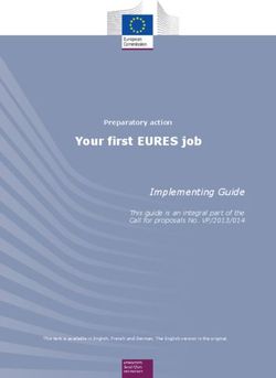Your first EURES job Implementing Guide - This guide is an integral part of the Call for proposals No. VP/2013/014