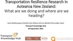 Transportation Resilience Research in Aotearoa New Zealand: What are we doing and where are we heading? - Transport Knowledge Hub 24 September 2021