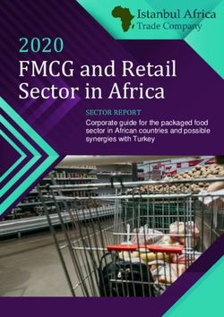 FMCG and Retail Sector in Africa - 2020 SECTOR REPORT - Istanbul Africa Trade ...