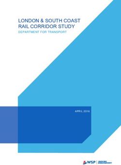 LONDON & SOUTH COAST RAIL CORRIDOR STUDY - DEPARTMENT FOR TRANSPORT - Gov.uk