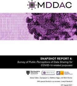 SNAPSHOT REPORT 4: Survey of Public Perceptions of Data Sharing for COVID-19 related purposes - OMDDAC