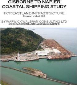 GISBORNE TO NAPIER COASTAL SHIPPING STUDY - FOR EASTLAND INFRASTRUCTURE BY WARWICK WALBRAN CONSULTING LTD