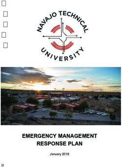 EMERGENCY MANAGEMENT RESPONSE PLAN - January 2019 - Navajo Technical University