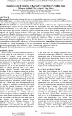 Dermoscopic Features of Keloid versus Hypertrophic Scar