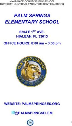 PALM SPRINGS ELEMENTARY SCHOOL - HIALEAH, FL 33013 - WEBSITE: PALMSPRINGSES.ORG @PALMSPRINGSELEM