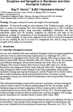 Songlines and Navigation in Wardaman and other Aboriginal Cultures