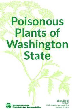 Poisonous Plants of Washington State - PREPARED BY WSDOT Environmental Services Office January 16, 2019