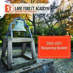 Reopening Booklet 2020-2021 - Midwestern Heart. Global Mind.
