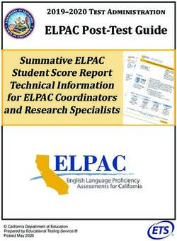 ELPAC Post-Test Guide - 2019-2020 Test Administration Summative ELPAC Student Score Report Technical Information for ELPAC Coordinators and ...