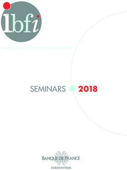 2018 SEMINARS INTERNATIONAL BANKING AND FINANCE INSTITUTE - Banque de France