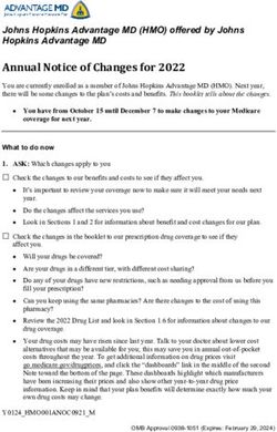 Annual Notice Of Changes For 2022 - Johns Hopkins Advantage MD (HMO ...