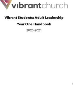 Vibrant Students: Adult Leadership Year One Handbook 2020-2021 - Vibrant Church