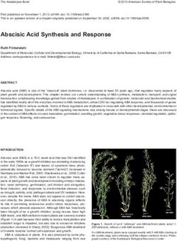 Abscisic Acid Synthesis and Response - Ruth Finkelstein - BioOne