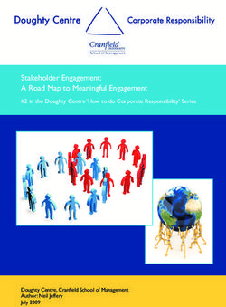 Stakeholder Engagement: A Road Map to Meaningful Engagement - #2 in the Doughty Centre 'How to do Corporate Responsibility' Series