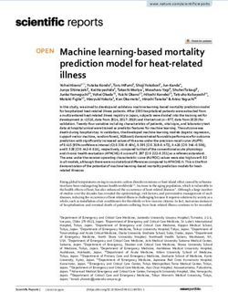 Machine learning based mortality prediction model for heat related illness