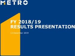 FY 2018/19 RESULTS PRESENTATION - 12 December 2019 - Metro AG